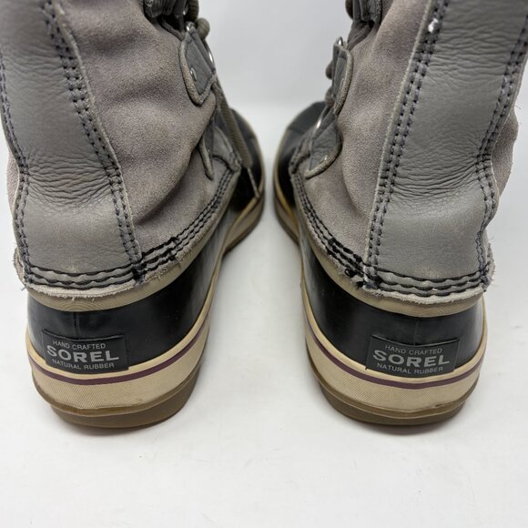 Sorel Joan of Arctic tall boots grey 11 women suede waterproof faux fur - Picture 10 of 14
